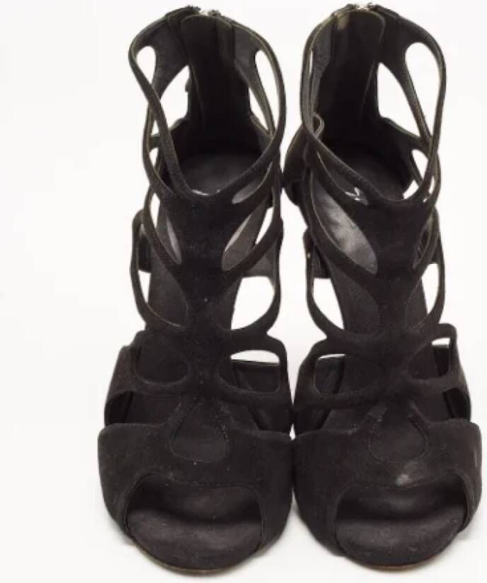 Giuseppe Zanotti Pre-owned Suede sandals Black Dames