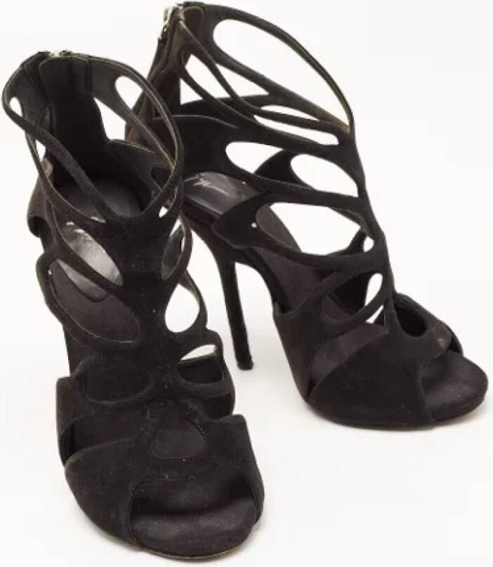 Giuseppe Zanotti Pre-owned Suede sandals Black Dames