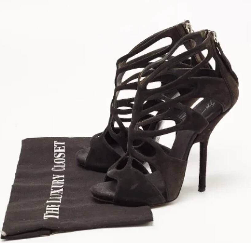 Giuseppe Zanotti Pre-owned Suede sandals Black Dames