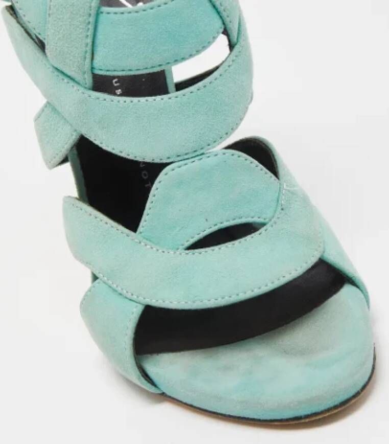 Giuseppe Zanotti Pre-owned Suede sandals Blue Dames