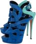 Giuseppe Zanotti Pre-owned Suede sandals Blue Dames - Thumbnail 3