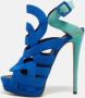 Giuseppe Zanotti Pre-owned Suede sandals Blue Dames - Thumbnail 2