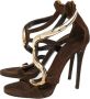 Giuseppe Zanotti Pre-owned Suede sandals Brown Dames - Thumbnail 3