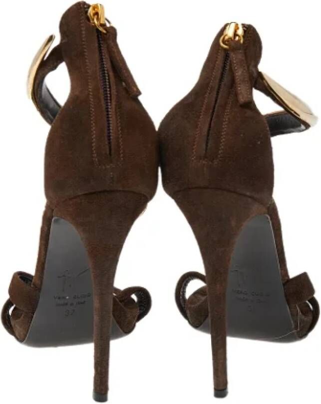 Giuseppe Zanotti Pre-owned Suede sandals Brown Dames
