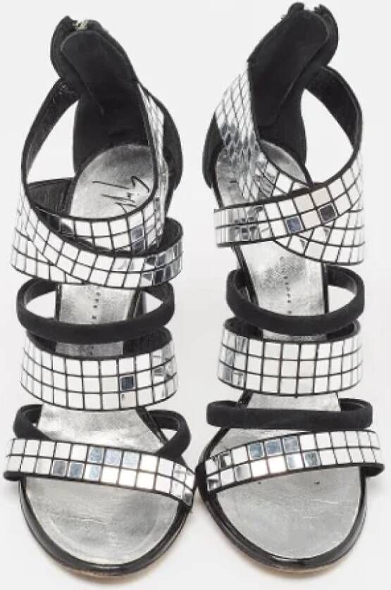 Giuseppe Zanotti Pre-owned Suede sandals Gray Dames