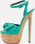 Giuseppe Zanotti Pre-owned Suede sandals Green Dames - Thumbnail 2