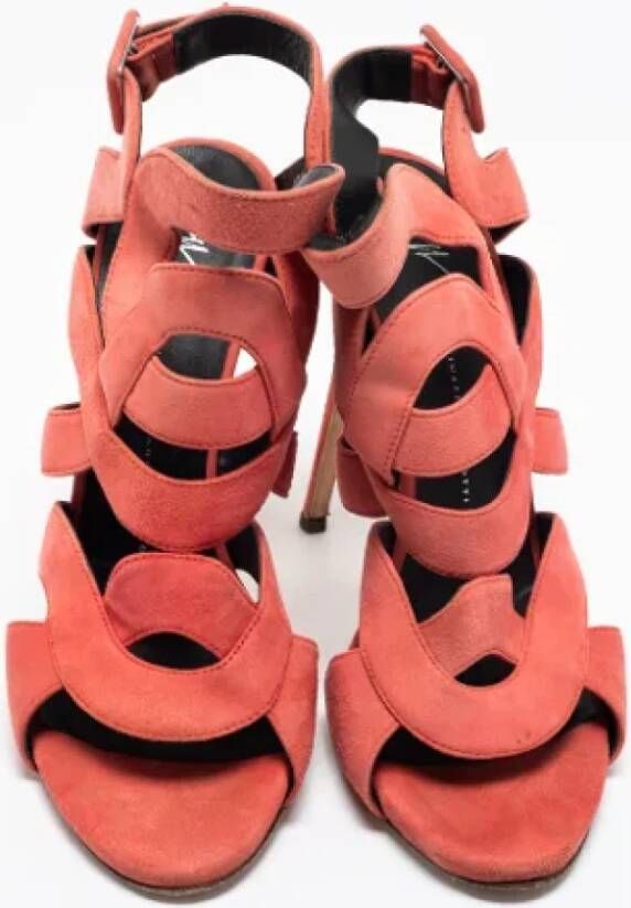 Giuseppe Zanotti Pre-owned Suede sandals Pink Dames