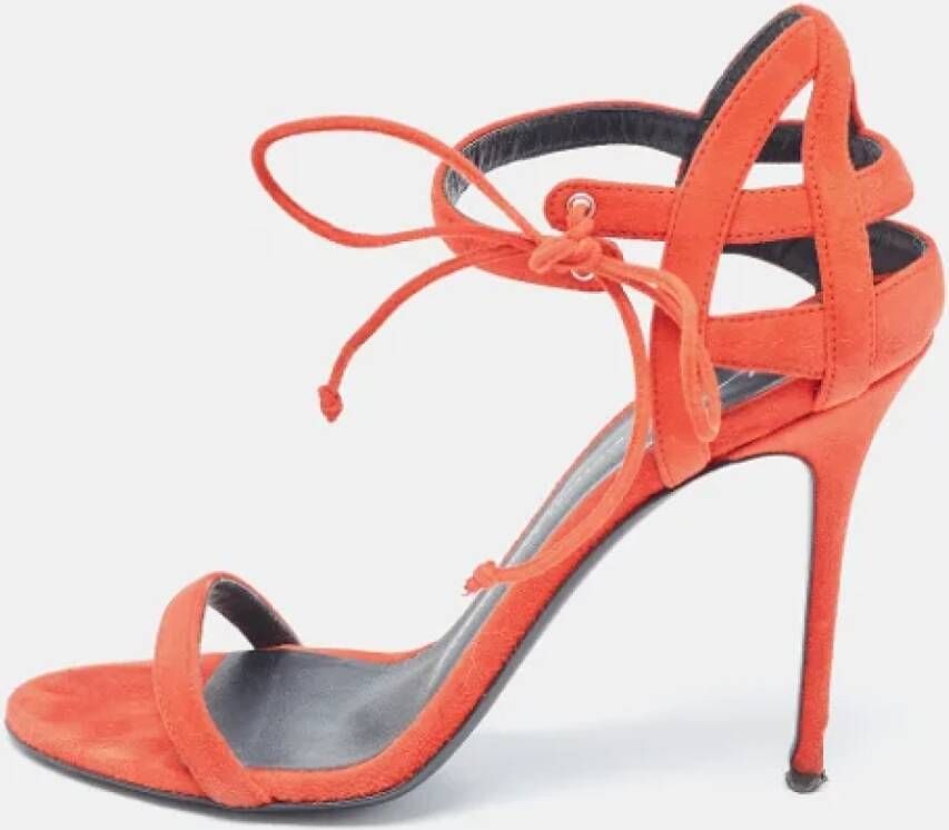 Giuseppe Zanotti Pre-owned Suede sandals Red Dames