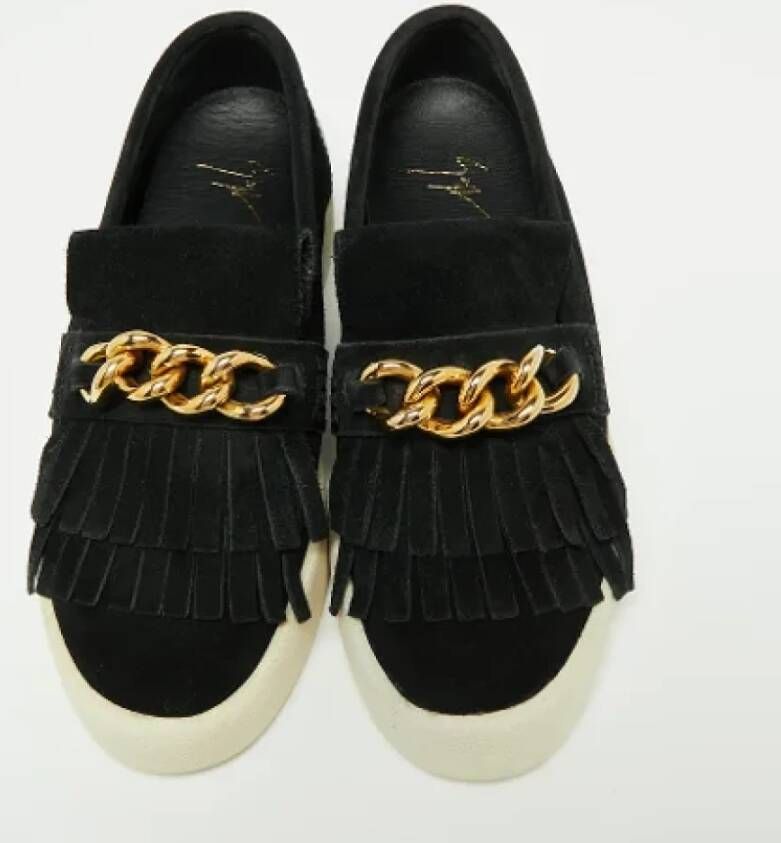 Giuseppe Zanotti Pre-owned Suede sneakers Black Dames