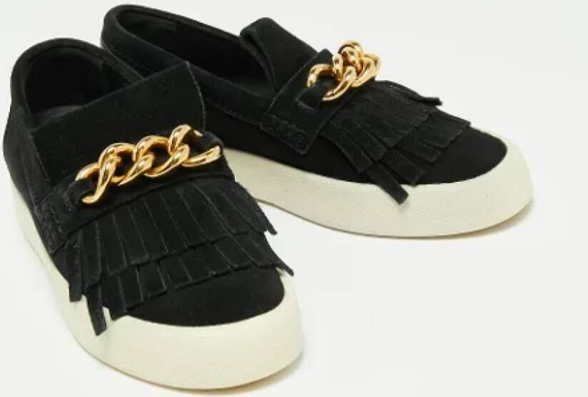 Giuseppe Zanotti Pre-owned Suede sneakers Black Dames