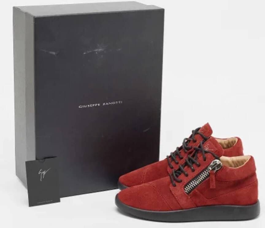 Giuseppe Zanotti Pre-owned Suede sneakers Red Dames