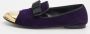 Giuseppe Zanotti Pre-owned Velvet flats Purple Dames - Thumbnail 2