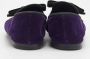 Giuseppe Zanotti Pre-owned Velvet flats Purple Dames - Thumbnail 5