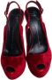 Giuseppe Zanotti Pre-owned Velvet sandals Red Dames - Thumbnail 2