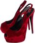 Giuseppe Zanotti Pre-owned Velvet sandals Red Dames - Thumbnail 3
