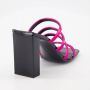 Giuseppe zanotti Roze Leren Muiltjes met Vierkante Open Neus Pink Dames - Thumbnail 6