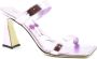 Giuseppe zanotti Leren Hakken Muiltjes Sandalen Pink Dames - Thumbnail 3