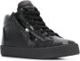 Giuseppe zanotti Zwarte leren casual trainers Black Dames - Thumbnail 2