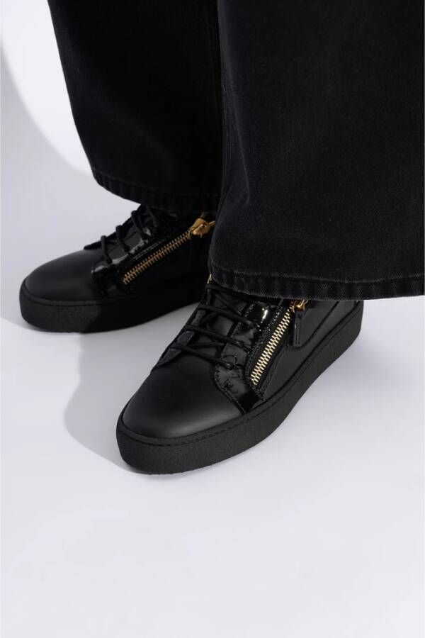giuseppe zanotti Sneakers met logo Black Dames