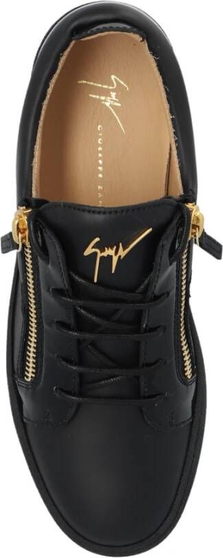 giuseppe zanotti Sneakers met logo Black Dames