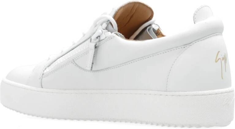 giuseppe zanotti Sneakers met logo White Heren