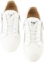 Giuseppe zanotti Vetersneakers met Metallic Logo White Dames - Thumbnail 9