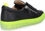 Giuseppe zanotti Lage Sneakers met Zijrits Black Heren - Thumbnail 8