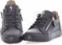 Giuseppe zanotti Sneakers low July Kalbsleder Logo Zwart Heren - Thumbnail 2