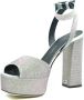 Giuseppe zanotti Hoge hak leren sandalen Gray Dames - Thumbnail 2