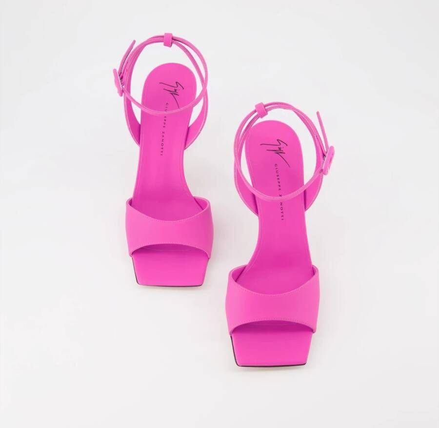 Giuseppe Zanotti Vierkante Neus Leren Sandalen