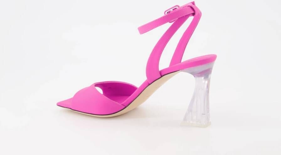giuseppe zanotti Vierkante Neus Leren Sandalen Pink Dames