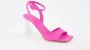 Giuseppe zanotti Verstelbare Enkelband Leren Sandalen Pink Dames - Thumbnail 6