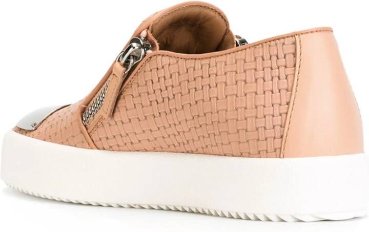 giuseppe zanotti WaferShell LogoBall Beige Dames