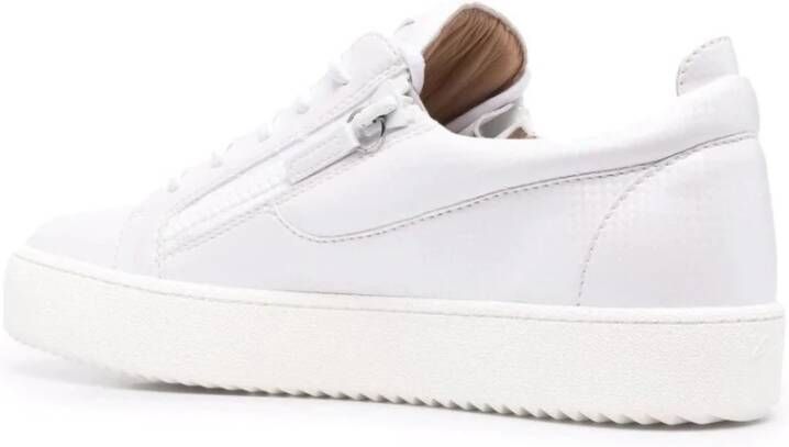 giuseppe zanotti Witte Elegante Gesloten Sneakers White Heren