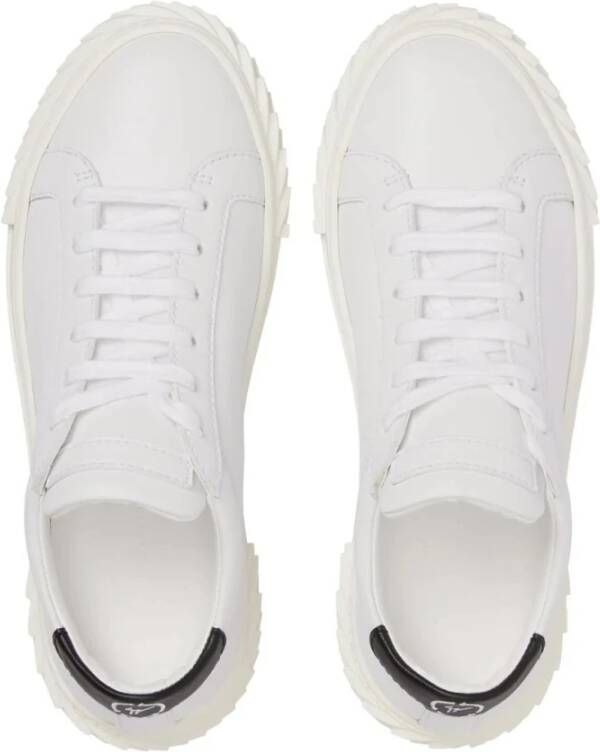 giuseppe zanotti Witte Elegante Gesloten Sneakers White Heren