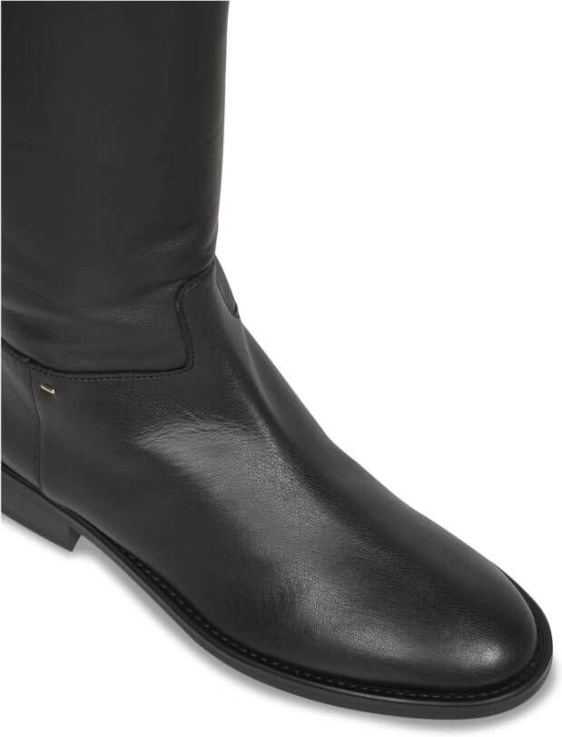 giuseppe zanotti Zwarte enkellaarsjes voor vrouwen Black Dames