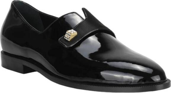 giuseppe zanotti Zwarte lak loafers Black Heren