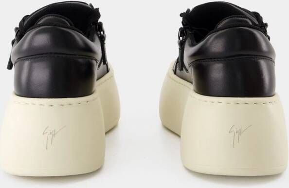 Giuseppe Zanotti Zwarte leren Maxi Sneakers