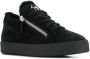 Giuseppe zanotti Zwarte Leren Trainers Elegante Platte Black Heren - Thumbnail 2