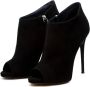 Giuseppe zanotti Zwarte Suède Enkellaars Black Dames - Thumbnail 4