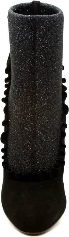giuseppe zanotti Zwarte Tronchetto laarzen Black Dames