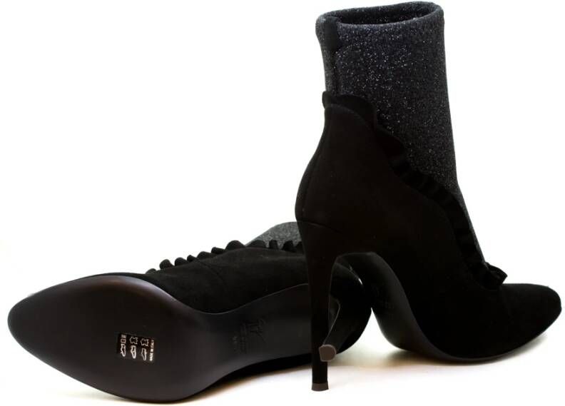 giuseppe zanotti Zwarte Tronchetto laarzen Black Dames