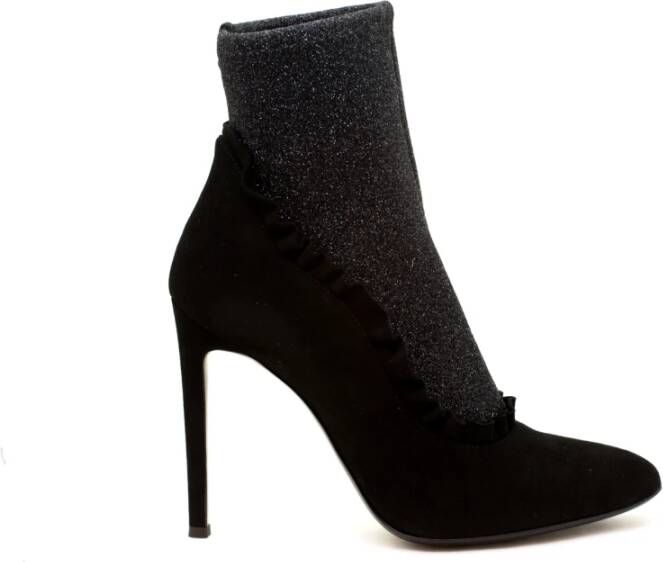 giuseppe zanotti Zwarte Tronchetto laarzen Black Dames