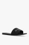 Givenchy Zwarte Geweven-Raffia Platte Muiltjes Black Dames - Thumbnail 5