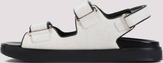 Givenchy 4G Strap Platte Sandalen in Beige Dames