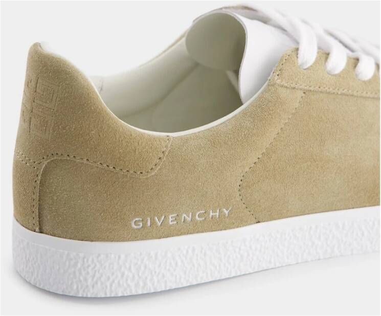 Givenchy Beige Suède Lage Sneakers