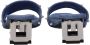 Givenchy Blauwe Stoffen Sandaal met Zijlogo - Thumbnail 2
