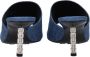 Givenchy Blauwe Stoffen Sandaal Mid Hakken - Thumbnail 2