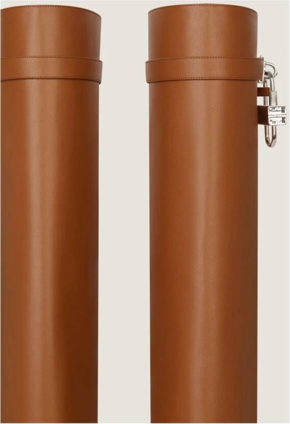 Givenchy Bruine Leren Sleehaklaarzen