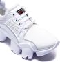Givenchy Leren Sneakers met Mesh Bovenwerk en Suède Detail White Heren - Thumbnail 2